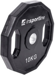 inSPORTline Gumírozott súlyzótárcsa inSPORTline Ruberton 10 kg 30 mm (15891) Súlytárcsa