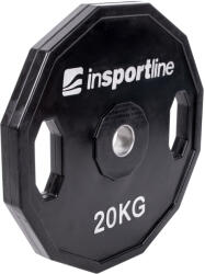 inSPORTline Gumírozott súlyzótárcsa inSPORTline Ruberton 20 kg 30 mm (15893) - insportline Súlytárcsa
