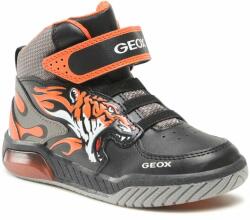 GEOX Sportcipő Geox J Inek Boy J369CC 0BUCE C0038 M Black/Orange 24