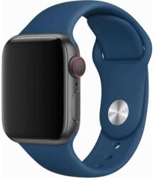 DEVIA Apple Watch 1/2/3/4/5 okosóra szilikon szíj, kék (Horizon blue), 42/44/45/49mm, Devia Deluxe Sport