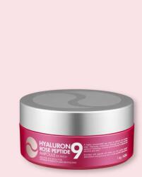 Medipeel Plasturi pentru zona ochilor cu acid hialuronic, trandafir și 9 tipuri de peptide Hyaluron Rose Peptide 9 Ampoule Eye Patch - 1.6 g * 60 buc Masca de fata