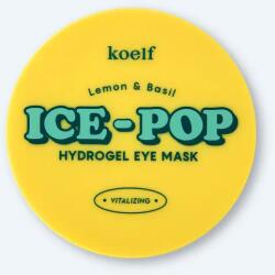 Petitfee & Koelf Plasturi hidratanți pentru ochi Lemon & Basil Ice-pop Hydrogel Eye Mask - 84 g / 60 buc Masca de fata