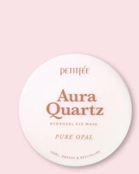 Petitfee & Koelf Plasturi de hidrogel pentru ochi cu proteină de perle și pulbere de opalină Aura Quartz Hydrogel Eye Mask Pure Opal - 80 g / 40 buc