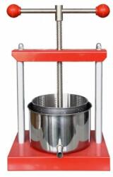 4-Home Presă manuală pentru fructe, din inox, 6 l, 6 l Masina de tocat manual