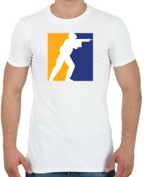 printfashion CS2 logó - Férfi póló - Fehér (14219825)