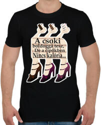 printfashion csoki és cipők - Férfi póló - Fekete (14248524)