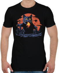 printfashion Catzilla - Férfi póló - Fekete (14151050)