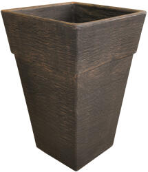 iGarden Ghiveci PE modern, patrat, imitatie ceramica, model QUADRO M