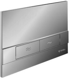 SCHELL Montus Board nyomólap WC tartályhoz, matt króm (031206499)