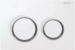 GEBERIT Omega 20 nyomólap Omega WC tartályhoz, fehér / fényes króm (115085KJ1) - kazanwebshop