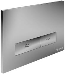 SCHELL Montus Konkav nyomólap WC tartályhoz, matt króm (031226499) - kazanwebshop