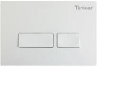 CeraStyle NIL NYOMÓLAP falsík alatti WC tartályhoz - dupla - FEHÉR (9PS1061002)