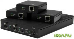 StarTech HDMI + UTP Hosszabbító Fekete 10cm ST124HDBT (ST124HDBT)
