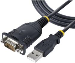 StarTech USB Soros Átalakító Fekete 1m 1P3FP-USB-SERIAL (1P3FP-USB-SERIAL)