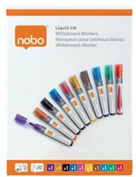 Nobo Táblamarker folyékonytintás kúpos 1-3 mm vegyes színek (10 db)