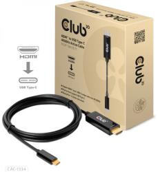 Club 3D USB 2.0 Type C HDMI Átalakító Fekete 1.8m CAC-1334 (CAC-1334)