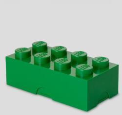LEGO® Uzsonnás doboz 8-as lego kocka formájú zöld