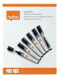 Nobo Táblamarker folyékonytintás kúpos 1-3 mm fekete (10 db)