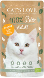 CAT’S LOVE 6x100g Cat's Love Bio szárnyas nedves macskatáp