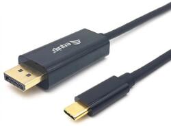 Equip USB 3.0 Type C DisplayPort 1.2/1.2a Átalakító Fekete 3m 133428 (133428)