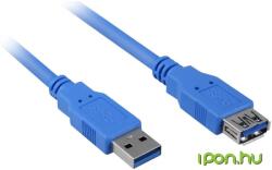 Sharkoon USB 3.0 Hosszabbító Kék 1m 4044951010875 (4044951010875)