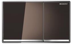 Geberit Omega60 nyomólap, 2 mennyiséges öblítéshez, falsíkba ágyazott: umbra barna, tükrös, fényes króm (115.081.SQ.1)