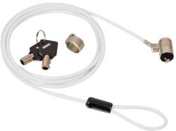 LINDY Peripheral And Notebook Security Cable - Barrel Key Lock fehér (20912)