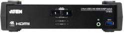 ATEN 2-Port USB 3.0 4K HDMI KVMP Switch with Audio Mixer Mode CS1822 (CS1822-AT-G)