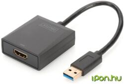 ASSMANN USB 3.0 HDMI Átalakító Fekete 10cm DA-70841 (DA-70841)