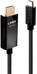 Lindy USB 2.0 Type C HDMI 2.0 Átalakító Fekete 3m 43293 (43293)