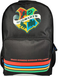 Pigna Ghiozdan gimnaziu cu dungi PIGNA, Negru, motiv Harry Potter (HPRS2223-1)