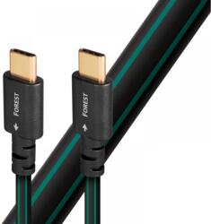 AudioQuest USB 2.0 Type C Összekötő Fekete-Zöld 1.5m USBFOR201.5CC (USBFOR201.5CC)