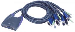 ATEN 4-Port USB VGA/Audio Cable KVM Switch (1.8m) (CS64UZ)
