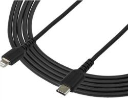 StarTech USB Lightning Töltő/adatkábel Fekete 2m RUSBCLTMM2MB (RUSBCLTMM2MB)
