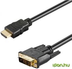 Sharkoon HDMI DVI-D Átalakító Fekete 1m 4044951017331 (4044951017331)