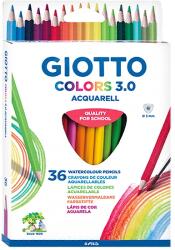 GIOTTO Színes ceruza GIOTTO Colors 3.0 aquarell háromszögletű 36 db/készlet