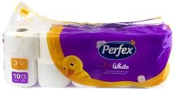 Perfex Toalettpapír PERFEX Pure White 3 rétegű 10 tekercses - rovidaruhaz