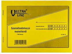 Vectra-line Nyomtatvány személygépkocsi menetlevél VECTRA-LINE A/5 - rovidaruhaz