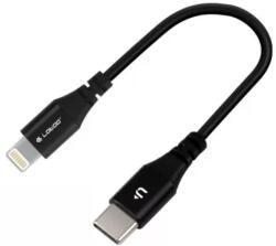 LOTOO USB 2.0 Type C Lightning Töltő/adatkábel Fekete 6cm LTO-ICSS2L-65 (LTO-ICSS2L-65)