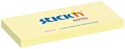 STICK N Öntapadó jegyzettömb STICK`N 38x51mm pasztell sárga 3x100 lap