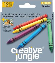Creative Jungle Zsírkréta CREATIVE JUNGLE Grey kerek hegyezett 12 színű