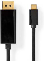 Nedis USB 3.0 Type C DisplayPort 1.2/1.2a Átalakító Fekete 2m CCGB64352BK20 (CCGB64352BK20)