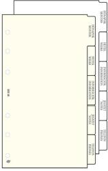 SATURNUS Gyűrűs kalendárium betét SATURNUS S330 elválasztólap fehér lapos - rovidaruhaz