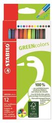 STABILO Színes ceruza STABILO Greencolors hatszögletű környezetbarát 12 db/készlet - rovidaruhaz