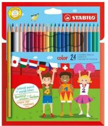 STABILO Színes ceruza STABILO Color Swano hatszögletű 24 db/készlet