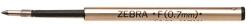 Zebra Tollbetét golyós ZEBRA F 0, 7 mm műanyag kék