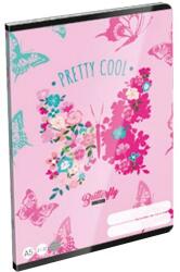 Lizzy Card Füzet LIZZY CARD A/5 32 lapos vonalas Lollipop Cute Butterfly