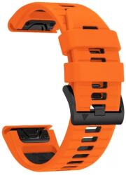 Tech-protect Iconband Pro Garmin Fenix 5 / 6 / 6 Pro / 7 szilikon sport szíj narancs-fekete (128773)