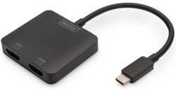 ASSMANN USB 2.0 Type C HDMI Átalakító Fekete 10cm DS-45338 (DS-45338)