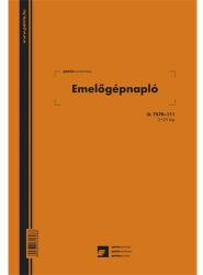 PÁTRIA Nyomtatvány emelőgépnapló PÁTRIA 2+25 lapos A/4 álló